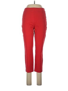 SPANX Red Cropped Slim Stretch Pants